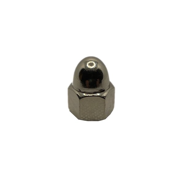 Suburban Bolt And Supply Acorn Nut, 3/8"-16, Steel, Nickel Plated A042024000C